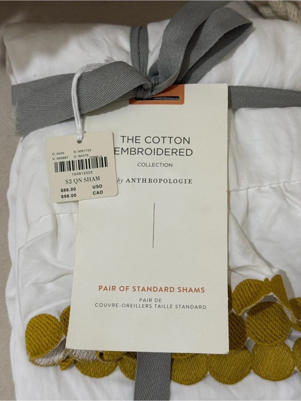 Maeve Liet Cotton Sateen Embroidered Shams